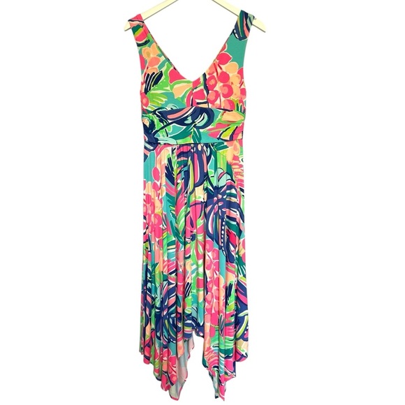 Lilly Pulitzer Sloane Midi Dress Exotic Garden Size M NEW RARE - Picture 7 of 15